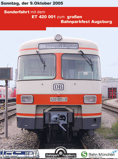 Mit 420 001 und der ganzen Familie nach Augsburg zum Bahnfest!  [Klicken sie hier] ©Frank Schwabe