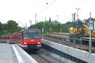 Das dritte Gleis am Gottlieb-Daimler-Stadion. © Markus O. Robold